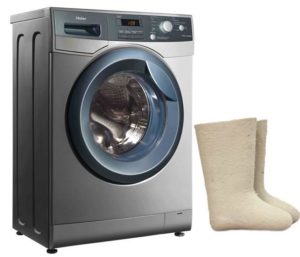 Hvordan vaske filtstøvler i vaskemaskin