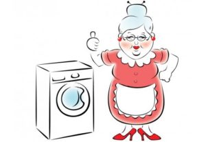 Máquina de lavar simples para idosos