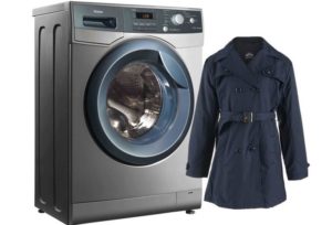 Kaip skalbimo mašinoje skalbti lietpaltį?