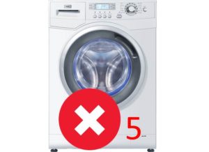 Erreur 5 dans la machine à laver Haier