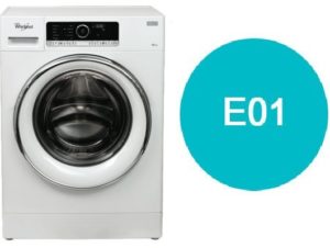 „Whirlpool“ skalbimo mašinos klaida E01
