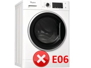 Error E06 of the Whirlpool washing machine