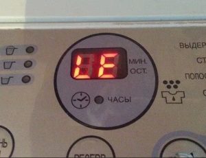 LE error on Daewoo washing machine