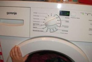 Fout 4 in de Gorenje-wasmachine
