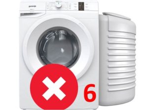 Erreur 6 dans la machine à laver Gorenje