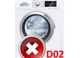 Fout D02 in een Bosch-wasmachine
