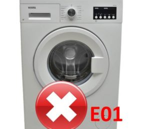 Erro E01 em uma máquina de lavar Vestel