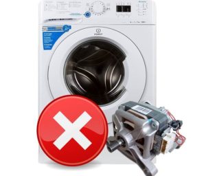 Indesit skalbimo mašinos variklis neįsijungia