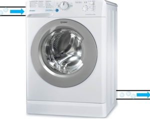 Indesit vaskemaskinen tar inn vann og tømmes umiddelbart