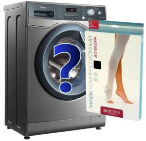Operite kompresijske čarape u perilici rublja
