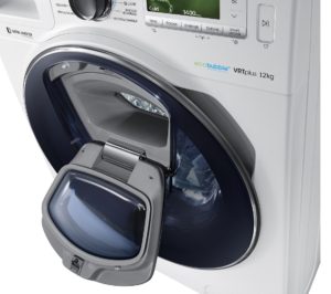 Atsiliepimai apie Samsung skalbimo mašiną su papildomomis durelėmis