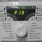 Error F13 on Ariston washing machine