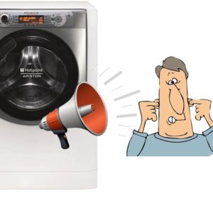 Машина за прање веша Аристон ствара буку приликом центрифугирања