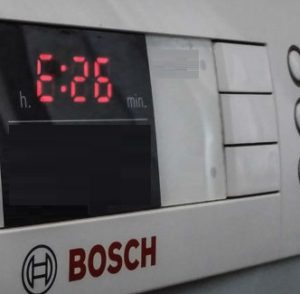Chyba E26 v pračce Bosch