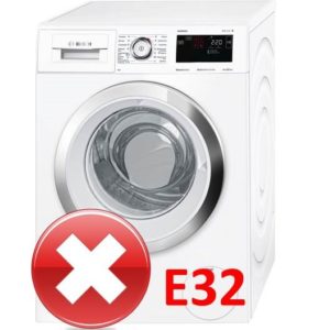 Error E32 in a Bosch washing machine