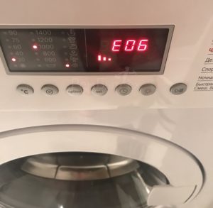 Fel E6 i en Bosch tvättmaskin