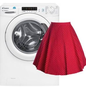 Pranie spódnicy w pralce