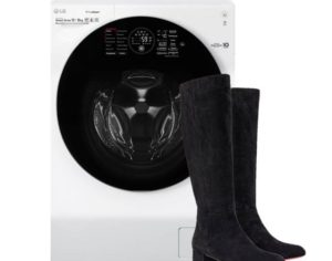 Vai zamšādas zābakus var mazgāt veļas mašīnā?