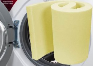 É possível lavar espuma de borracha na máquina de lavar?