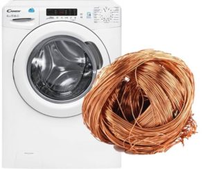 Cât metal neferos este într-o mașină de spălat