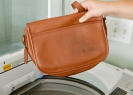 pranje kožne torbe u SM