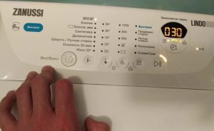 Diagnostics ng Zanussi washing machine