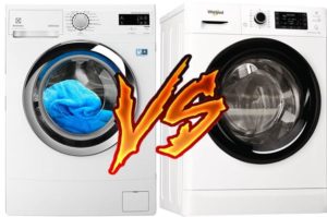 Hvilken vaskemaskine er bedre: Electrolux eller Whirlpool?