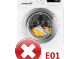 Klaida E01 Zanussi skalbimo mašinoje