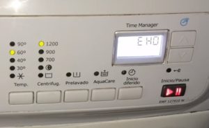 Eroare EHO la mașina de spălat Electrolux