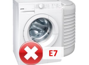 Erreur E7 dans la machine à laver Gorenje