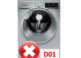 Pračka Brandt zobrazuje chybu D01