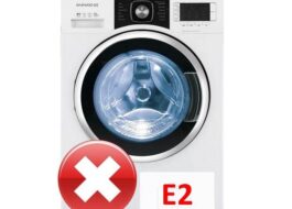 La lavadora Daewoo muestra el error E2