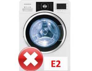 Daewoo tvättmaskin visar fel E2