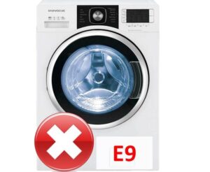 La machine à laver Daewoo affiche l'erreur E9