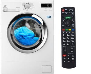 Televizoriaus nuotolinio valdymo pultelį skalbiau skalbimo mašinoje