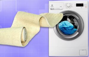 Waschen einer elastischen Binde in der Waschmaschine