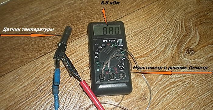 kontrola SM termistora