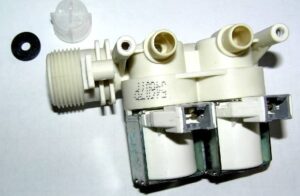 How to disassemble the water supply valve in a washing machine?