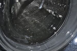 Why doesn't the powder foam in the washing machine?