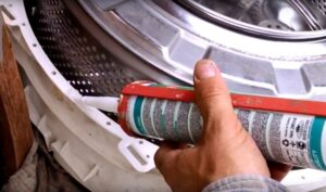 What sealant should I use to seal a washing machine drum?