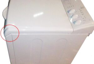 La tapa de la lavadora de carga superior no abre