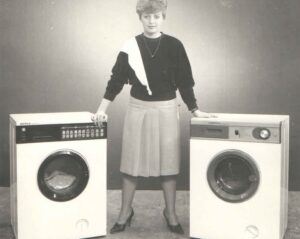 Den första automatiska tvättmaskinen i Sovjetunionen