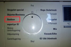 Program în aer liber într-o mașină de spălat Siemens