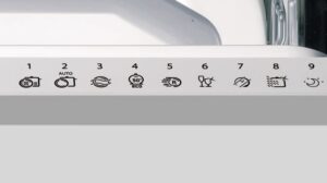 Szimbólumok a Hotpoint-Ariston mosogatógépen