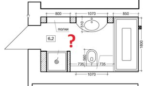 Kako je perilica rublja označena na planu stana?