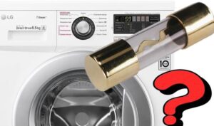 Where is the fuse in the LG washing machine?