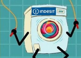 Пералня Indesit подскача много по време на центрофуга