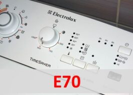Chyba E70 v pračce Electrolux
