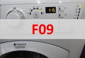 Klaida F09 Ariston skalbimo mašinoje