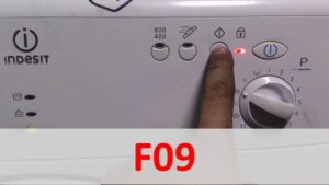 Erreur F09 dans la machine à laver Indesit